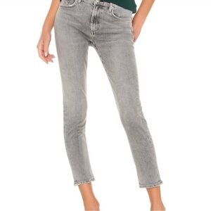 AGOLDE Toni Slim Straight-Leg Jeans Gray Wash Ankle Woman’s Size 26